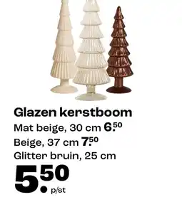 Kwantum Glazen kerstboom aanbieding