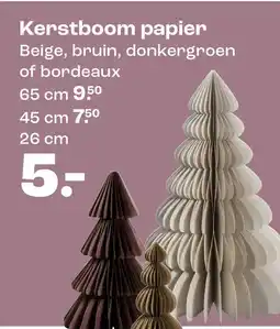 Kwantum Kerstboom papier aanbieding