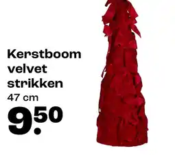 Kwantum Kerstboom velvet strikken aanbieding