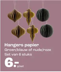 Kwantum Hangers papier aanbieding