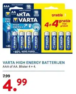 Kluswijs VARTA HIGH ENERGY BATTERIJEN aanbieding