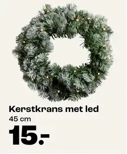 Kwantum Kerstkrans met led aanbieding