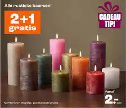 Kwantum Alle rustieke kaarsen aanbieding