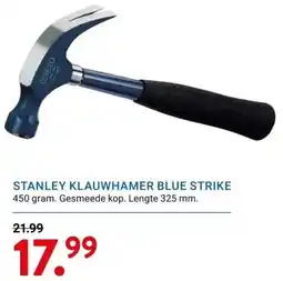 Kluswijs STANLEY KLAUWHAMER BLUE STRIKE aanbieding