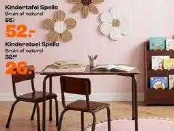 Kwantum Kindertafel en Stoel Spello aanbieding