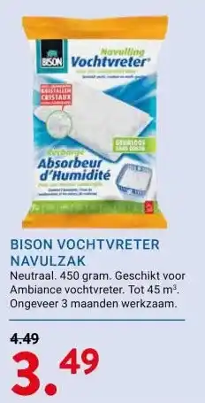 Kluswijs BISON VOCHTVRETER NAVULZAK aanbieding