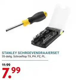 Kluswijs STANLEY SCHROEVENDRAAIERSET aanbieding