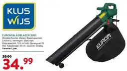 Kluswijs EUROM BLADBLAZER 3001 aanbieding