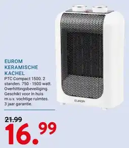 Kluswijs EUROM KERAMISCHE KACHEL aanbieding
