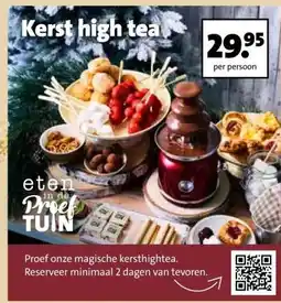Intratuin Kerst high tea aanbieding