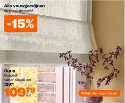 Kwantum Alle vouwgordijnen -15% aanbieding