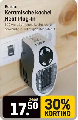 Hubo Eurom Keramische Kachel Heat Plug-In aanbieding