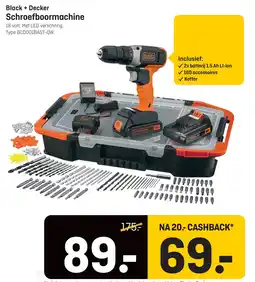 Hubo Black+Decker Schroefboormachine aanbieding