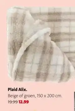 Intratuin Plaid Alix. aanbieding