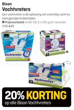 Hubo Bison Vochtvreters aanbieding