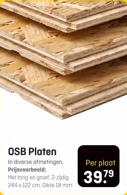 Hubo OSB Platen aanbieding