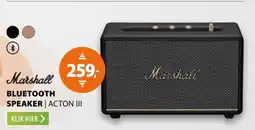 Expert Marshall Bluetooth Speaker Action lll aanbieding