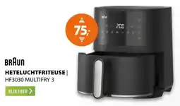 Expert Braun Heteluchtfriteuse HF3030 Multifry 3 aanbieding