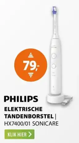 Expert Philips Elektrische Tandenborstel HX7400/01 Sonicare aanbieding