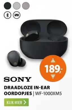 Expert Sony Draadloze In-Ear Oordopjes WF-1000XM5 aanbieding