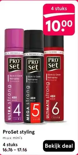 Etos ProSet styling aanbieding