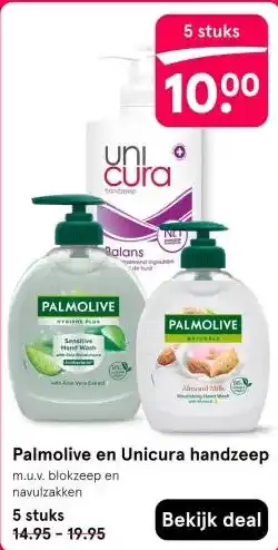 Palmolive en Unicura handzeep