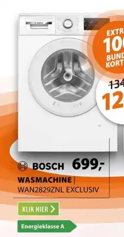 Expert Bosch Wasmachine WAN2829ZNL Exclusiv aanbieding