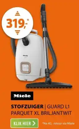 Expert Miele Stofzuiger Guard L1 Parquet XL Briljantwit aanbieding