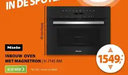Expert Miele Inbouw Oven Met Magnetron H 7145 BM aanbieding