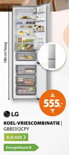 Expert LG Koel - Vriescombinatie GBBS312CPY aanbieding