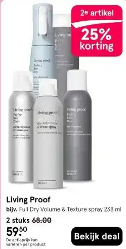 Etos Living Proof aanbieding
