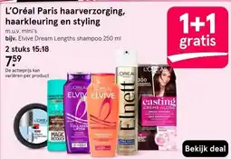 Etos L'oréal paris haarverzorging haarkleuring en styling aanbieding