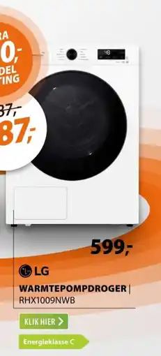 Expert LG Warmtepompdroger RHX1009NWB aanbieding