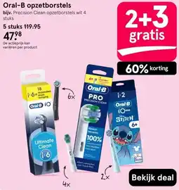 Etos Oral-B opzetborstels aanbieding
