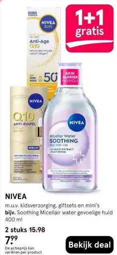 Etos Nivea aanbieding