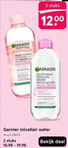 Etos Garnier micellair water aanbieding