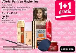 Etos L'oréal paris en maybelline aanbieding