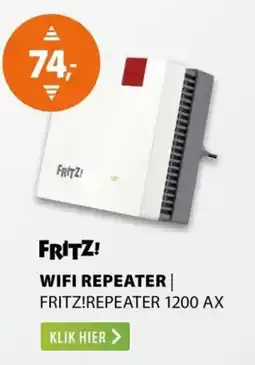 Expert Fritz! WiFi Repeater 1200 AX aanbieding