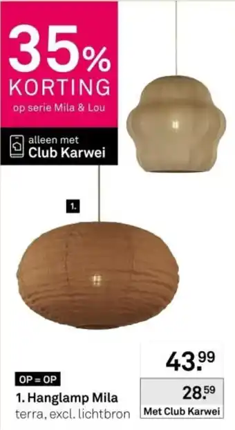 Hanglamp Mila