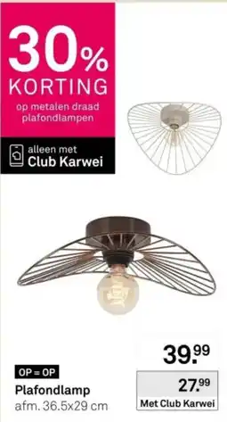 Karwei Club Karwei Plafondlamp aanbieding