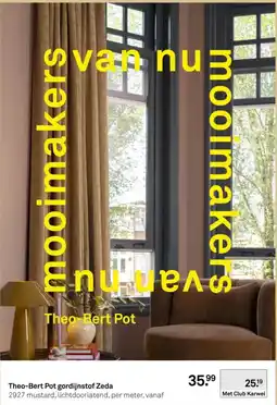 Karwei Theo-Bert Pot gordijnstof Zeda aanbieding