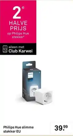 Karwei Philips Hue slimme stekker EU aanbieding