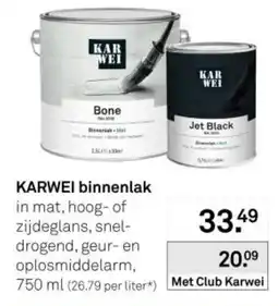 Karwei Karwei binnenlak aanbieding