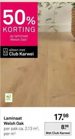 Karwei Laminaat Welsh Oak aanbieding
