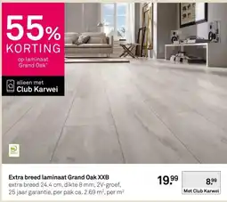 Karwei Extra breed laminaat Grand Oak XXB aanbieding
