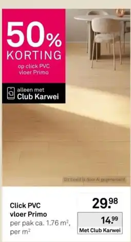 Karwei Click PVC vloer Primo aanbieding