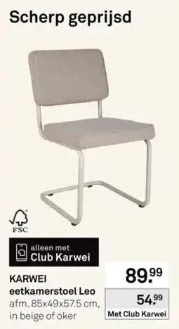 Karwei karwei eetkamerstoel leo aanbieding