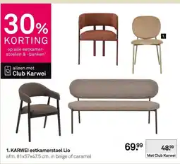 Karwei Karwei eetkamerstoel Lio aanbieding