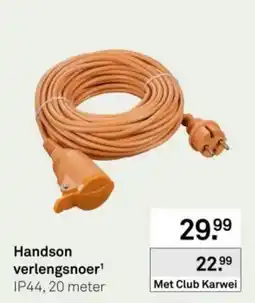 Karwei Handson verlengsnoer aanbieding