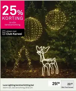 Karwei Luca Lighting kerstverlichting bal aanbieding
